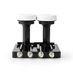 Universal Quadruple monoblock LNB - 4.3 Brustal 0.2-0.85 dB