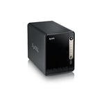 Zyxel Nas 2 Baies Serveur De Stockage Personnel Cloud | Boîtier Nas | Accès à Distance Et Streaming Multimédia | 2 ports USB 3, 1 port USB 2 [NAS326]