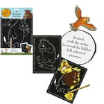 The Gruffalo Characters Engraving Scratch Art Activity Set & Tool Two Pictures