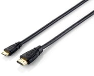 Equip High Speed HDMI Cable HDMI Type A->miniHDMI Type C S/S, 1.00 m 1,00 m