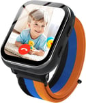 Montre Intelligente Enfants Gps, 4g Montre Téléphone Enfants Avec Appel, Appel Vidéo, Wifi, Caméra, Sos, Chat Vocal Et Fonction De Jeux De Puzzle Pour Les Garçons Filles (Noir)