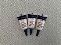 3 x Maybelline Cool Effect Eye Shadow Cream 10 MILKY WAY 7.5ml FREEPOST