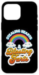 Coque pour iPhone 16 Pro Max Stealing Hearts & Blasting Pets Funny Valentines Rainbow