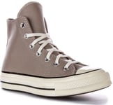 Converse A04579C Chuck 70 Woven Leather Fall Mens Trainer Grey Size 3 - 12