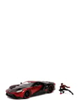 Marvel Miles Morales 2017 Ford Gt 1:24 Black Jada Toys