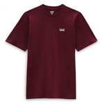 Vans Men's Mini Script T-Shirt, Burgundy, XS