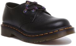 Dr Martens 1461 Milled In Black 3 Eye Lace Up Ys Casual Shoes Size UK 3 - 8