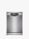 Bosch Series 6 SMS6TCI01G Freestanding Dishwasher with PerfectDry, Silver Inox