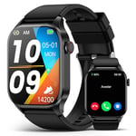 SOUYIE Montre Connectée Femme Homme, 2.04" AMODEL Smartwatch avec Appel Bluetooth, Etanche IP68, 100+ Sportifs/Podometre/Cardiofrequencemètre/Moniteur Sommeil, Montre Intelligente pour Android iOS