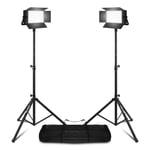 SFP200 LED Soft Panel Lights with Stands - Cool & Warm White TV Studio Lighting