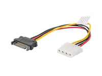 Câble d'alimentation lanberg molex femelle/mâle sata 15cm