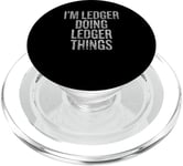 Je suis Ledger qui fait Ledger Things Funny Vintage PopSockets PopGrip pour MagSafe