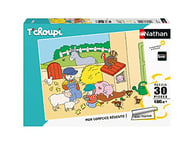 Nathan - Puzzle enfants - 30 pièces - T'choupi à la ferme - Fille ou garçon dès 4 ans - Puzzle de qualité supérieure - Carton épais et résistant - Quotidien & Animaux - 86379