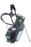 MacGregor Paramount Hybrid 14 Golf Club Stand Carry Trolley Bag, Grey/Green