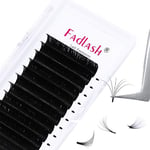 Fadlash Easy Fan Lashes D Curl 0.05 16mm Single Lashes Russian Lashes Natural Look Self Fanning Eye Lashes Automatic Blooming Russian Eyelashes Extensions(0.05-D-16)