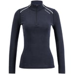 Ulvang Rav 100% Turtle Neck w/Zip Women Black/Granite/High Rise-10816 XL - Fri frakt