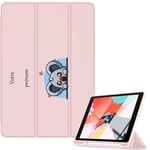 Housse Ipad Mini 6 Rose Avec Motif Koala Manga Personnalisee