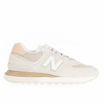 New Balance Mens 574 Legacy Trainers in White Suede - Size UK 4.5