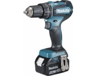 Perceuse visseuse à percussion 18 V Li-Ion 5 Ah Ø 13 mm MAKITA - 2 batteries, chargeur, coffret - DHP485RTJ