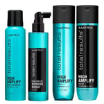 Lot Pour Cheveux Fine MATRIX High Amplify shampoo + Baume + Spray + Mousse