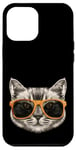 iPhone 15 Pro Max Funny Cats Rule The World, Cool Cat Wearing a Sunglasses Case