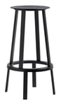 Revolver Bar Stool High - Black