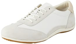 Geox Femme D Vega A Basket, Blanc cassé, 35 EU