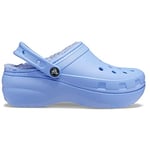 Crocs Femme Sabots Classiques doublés à Plateforme W, Gelée de Lune, 36 EU