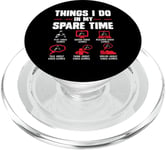 Gamers Things I Do In My Spare Time play video games gaming PopSockets PopGrip for MagSafe