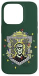 Coque pour iPhone 14 Pro Universal Monsters Frankenstein Christmas Lights Crest