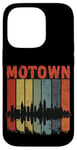 Coque pour iPhone 14 Pro Motown Vintage Inspired Detroit City Skyline 50s 60s 70s