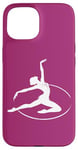 Coque pour iPhone 15 Gymnaste rythmique dans un cerceau pour fan de gymnastique rythmique