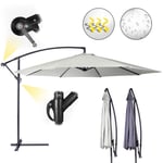 Miadomodo® Parasol Déporté - Ø 3 M, Inclinable, Protection Uv 30+, Manivelle, Beige - Parasol Hexagonal, De Jardin