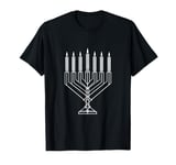 Happy Hanukkah Jewish Menorah Candles T-Shirt