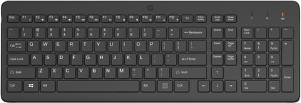 HP 225 - tastatur - 2.5-zone layout - Pan Nordic - svart Inn-enhet