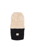 BINIBAMBA Sheepskin Puffmuff Footmuff, Milk