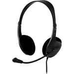 Deltaco headset  sluten  32 Ohm  2 3m kabel  svart