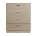 Relief Relief bred kommode med sokkel 82x92,2 cm beige