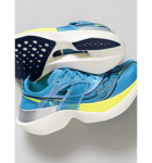 Saucony W Endorphin Elite Juoksukengät VIZIBLUE/CITRON