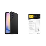 Otterbox Protective Sleek Case Samsung Galaxy A25 5G - Black - ProPack with Premium Glass Screen Protector