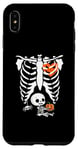 Coque pour iPhone XS Max Costume d'Halloween amusant pour femme enceinte, citrouille, cage côtelée