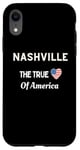 iPhone XR Patriotic Love Nashville USA The True Heart Of America Case