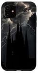 iPhone 11 Gothic Cathedral Stormy Sky Gothic architecture Case