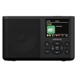 CR-M33DAB-B Kenwood CR-M33DAB-B Svart - Bärbar trådlös radio 1 x 2,3 W - FM/DAB+ tuner - Bluetooth 5,3 - 3,5 mm uttag - Batteritid 7