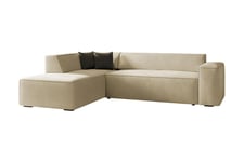 Bezvez 6-sits Soffa Vänster - Beige Divansoffa & schäslongsoffa Brun,Beige