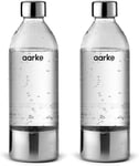 Aarke 2-Pack PET Bottles for Sparkling Water Maker Carbonator 3, BPA Free with D