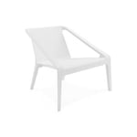 Fauteuil De Jardin En Plastique Blanc ACOMA