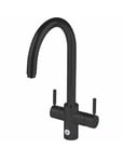 Insinkerator Black Velvet J 4in1 Boiling Hot Water Kitchen Sink Tap & Neo Tank