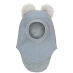 HUTTEliHUT balaclava wool alpaca pompoms – quarry - 0-12m