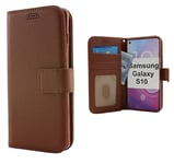 Standcase Wallet Samsung Galaxy S10 (G973F) (Brun)